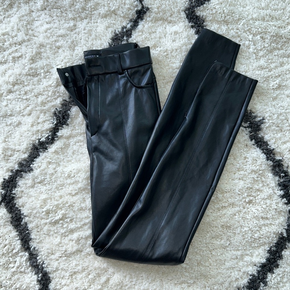Zara skinny leather pants